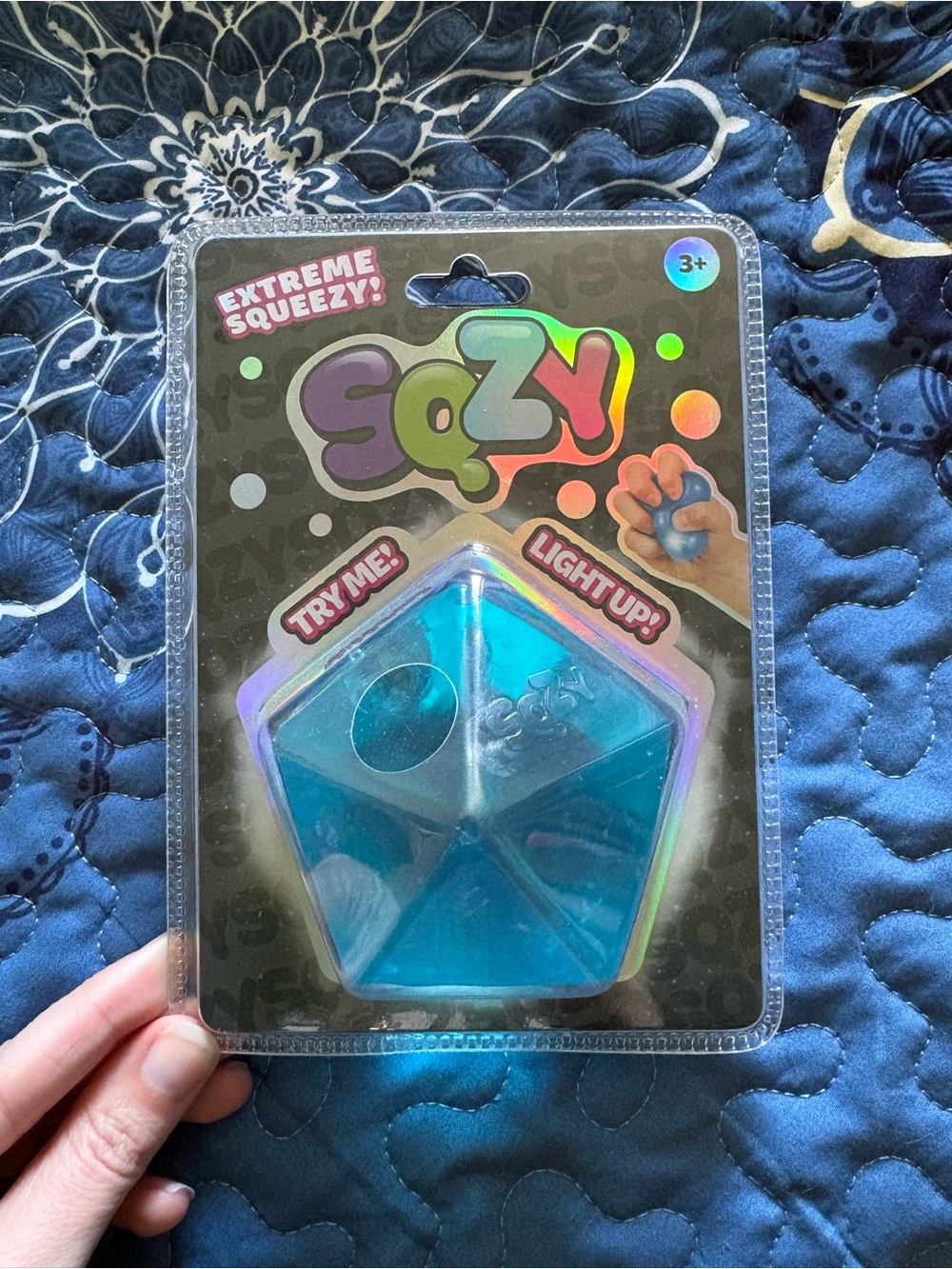 Sunny Days Sqzy Light-Up Extreme Squeezy Stress Toy - Blue
